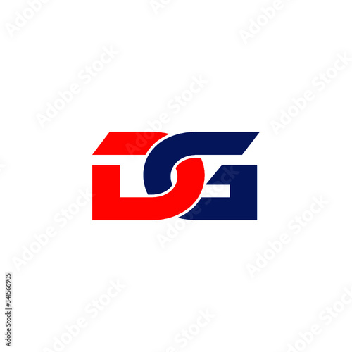 Free Download Initial DG logo isolated on white background - GFXLoad
