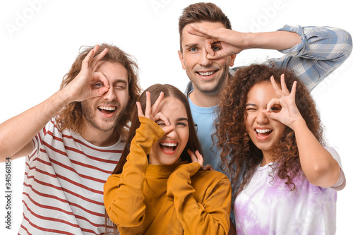 Friends taking selfie on wh...