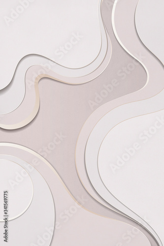 Abstract layered paper banner