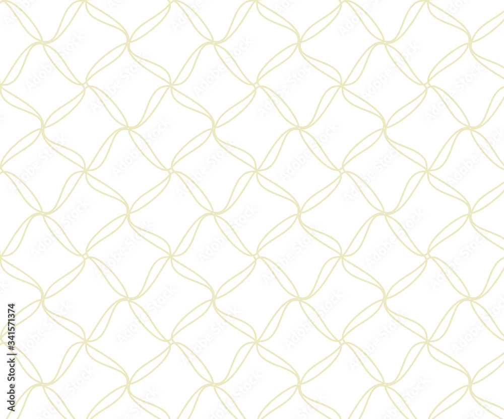 Linear vector pattern, repeating petals, yellow line Linear vector pattern, repeating petals, yellow line