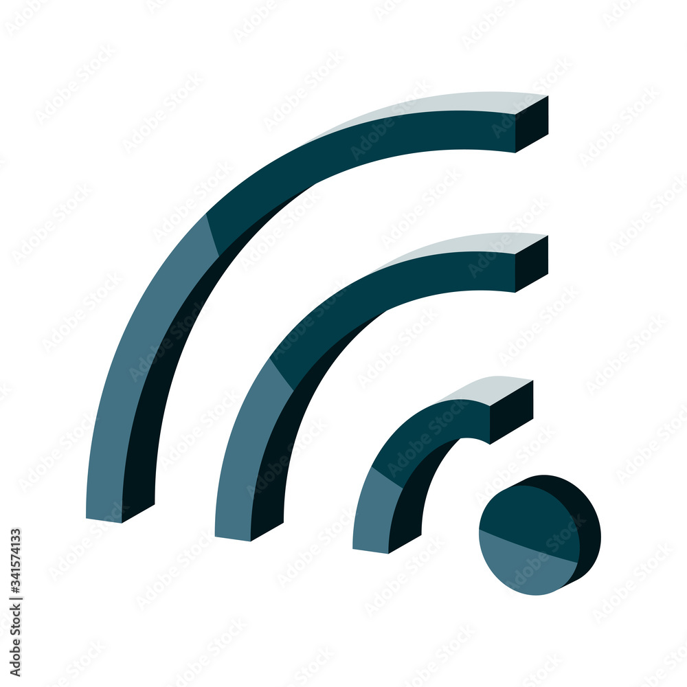 wifi internet connection technology isometric isolated icon wifi internet connection technology isometric isolated icon
