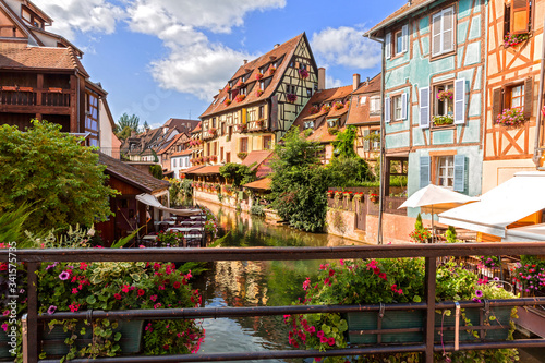 Traditional houses in Colmar, Alsace, France
