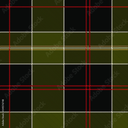 Classic Plaid Tartan (Red, black, ivory, olive) Seamless Pattern for shirt printing,clothes, dresses, tablecloths, blankets, bedding, paper,quilt,fabric and other textile products. Vector illustration
