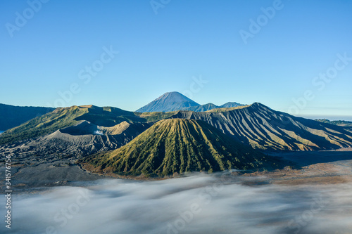 Mount Bromo  is an active volcano and part of the Tengger massif  in East Java  Indonesia