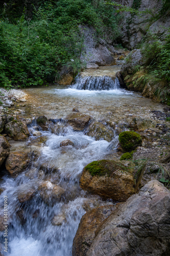 waterfall surrounded by nature in oasi valle di caccia senerchia waterfall surrounded by nature in oasi valle di caccia senerchia