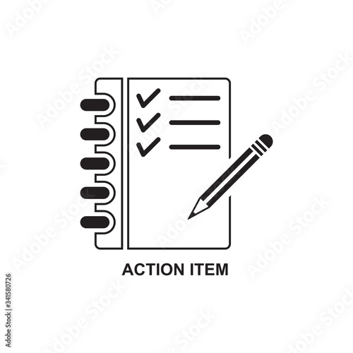 ACTION ITEM ICON , PICTOGRAM ICON