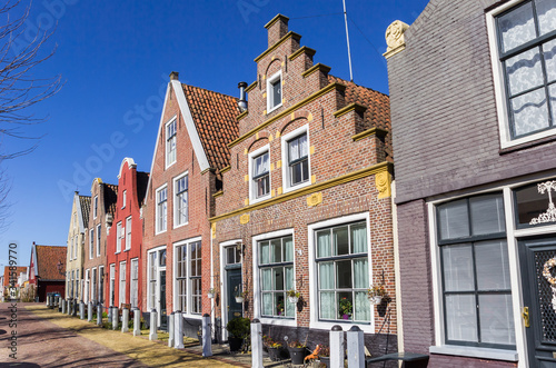 Step gable on a historic house in Harlingen, Netherlands photo