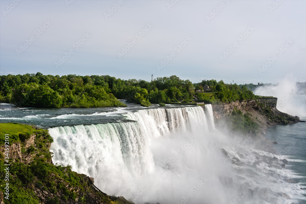 American side of Niagara Falls, NY, USA