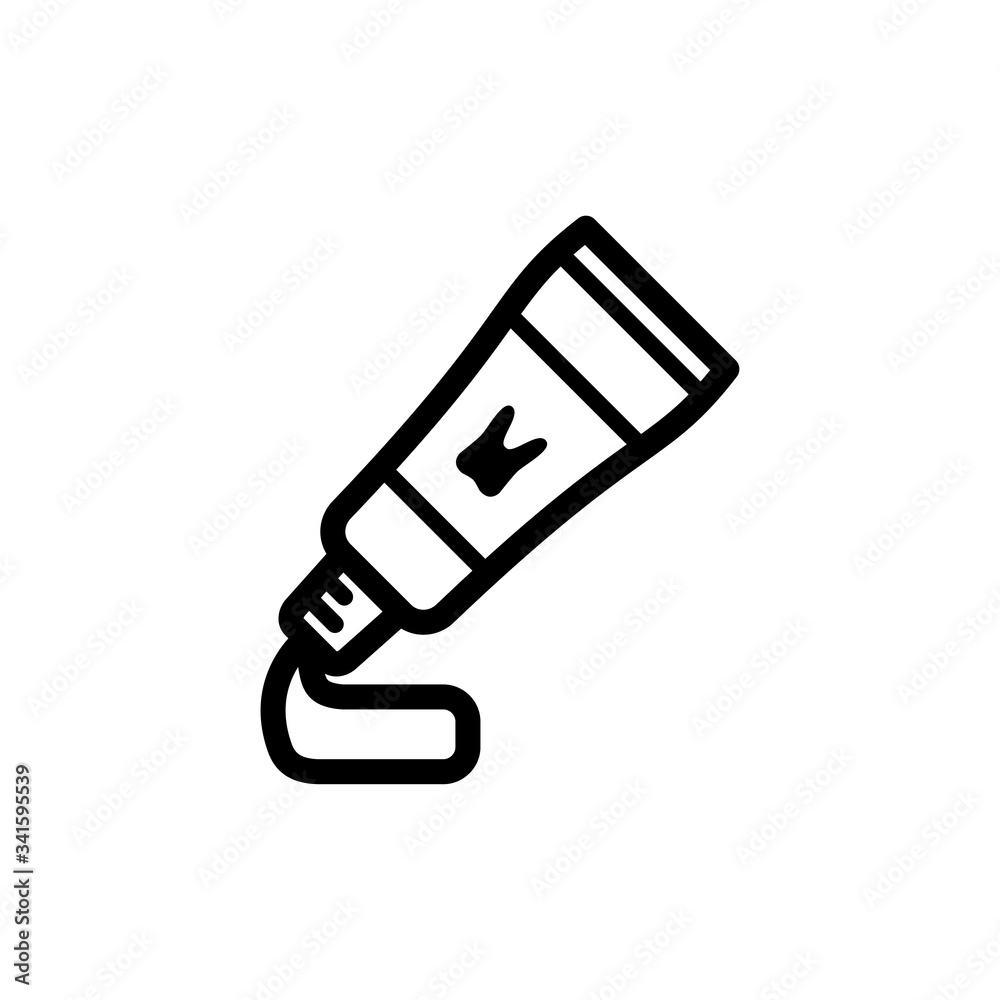 toothpaste icon vector trendy design template toothpaste icon vector trendy design template