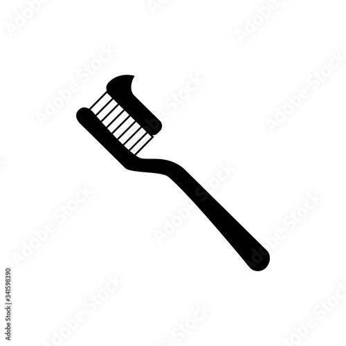 toothbrush icon vector symbol template design trendy
