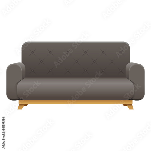 Sofa house interior couch icon furniture lounge design vector illustration