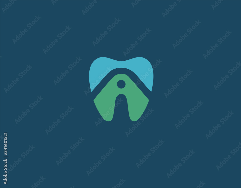 Creative logo icon tooth and home for dental clinic. Creative logo icon tooth and home for dental clinic.