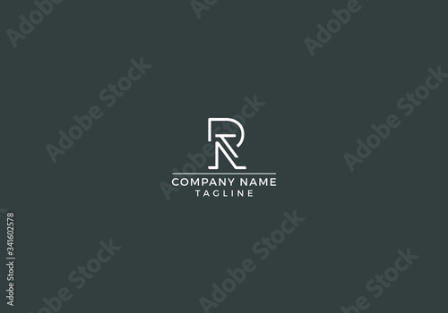 R letter icon in Unique Minimal Elegant Creative professional technology Style initial based logo