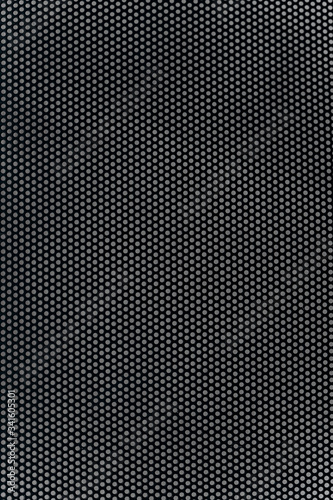 metallic black background in a round grid