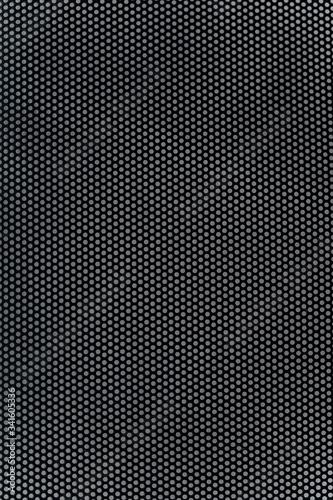 metallic black background in a round grid