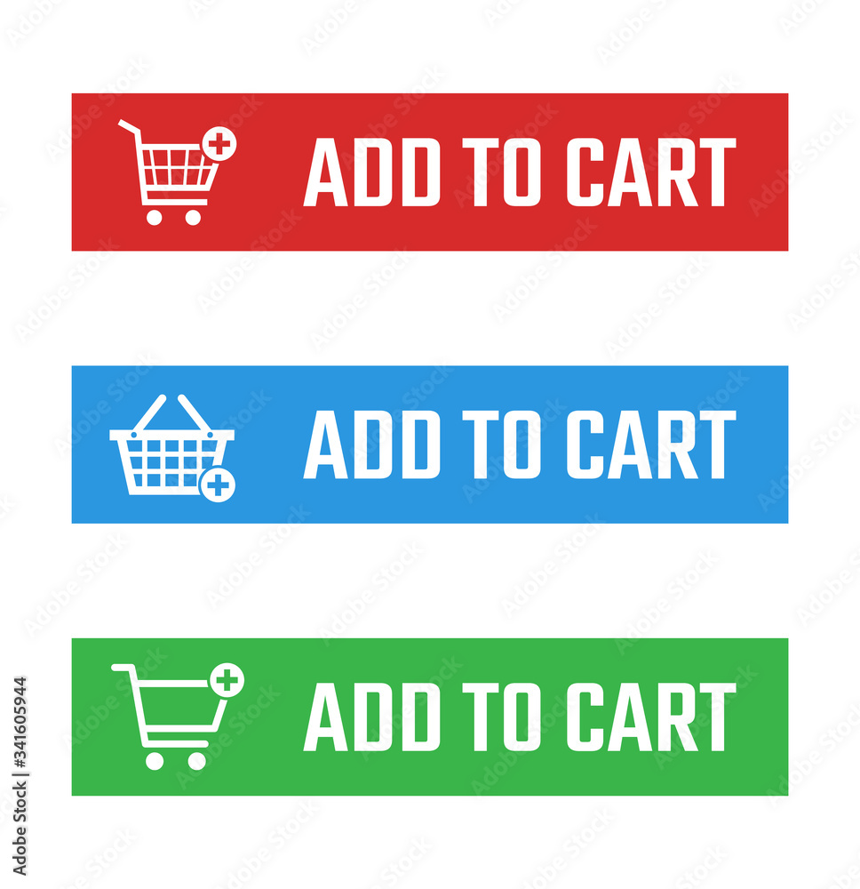 add to cart button set, shopping trolley signs add to cart button set, shopping trolley signs