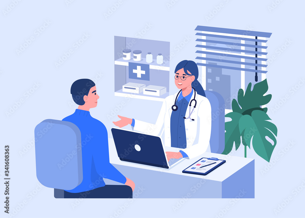 doctor visit illustration