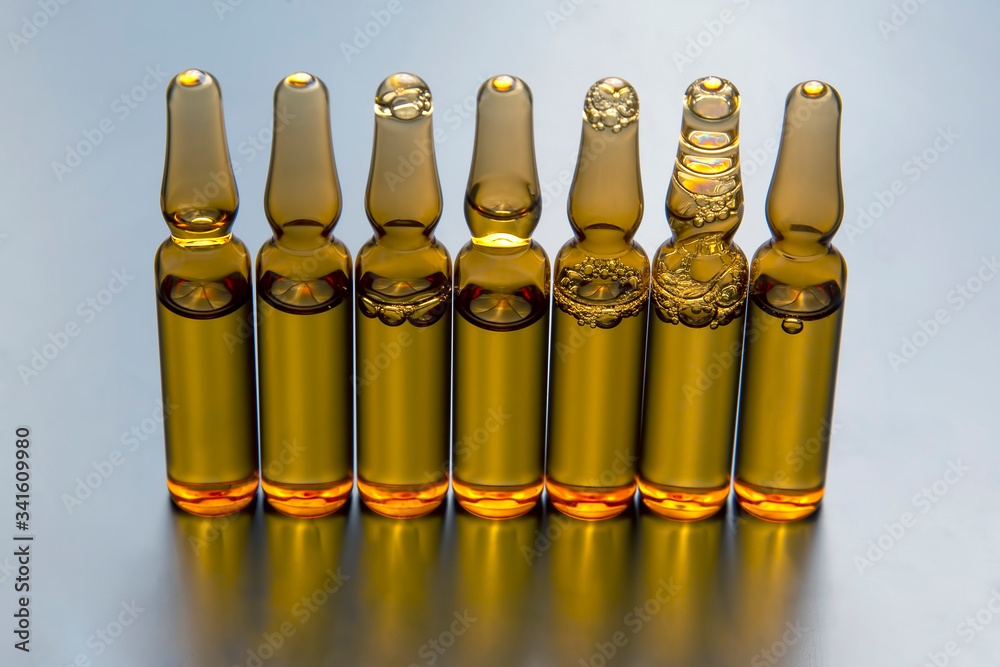 medical ampoules for injection. medicines and disease treatment. pharmacology and science medical ampoules for injection. medicines and disease treatment. pharmacology and science