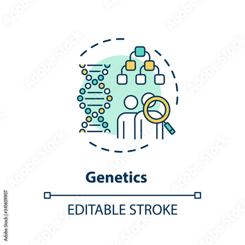 Genetics concept icon