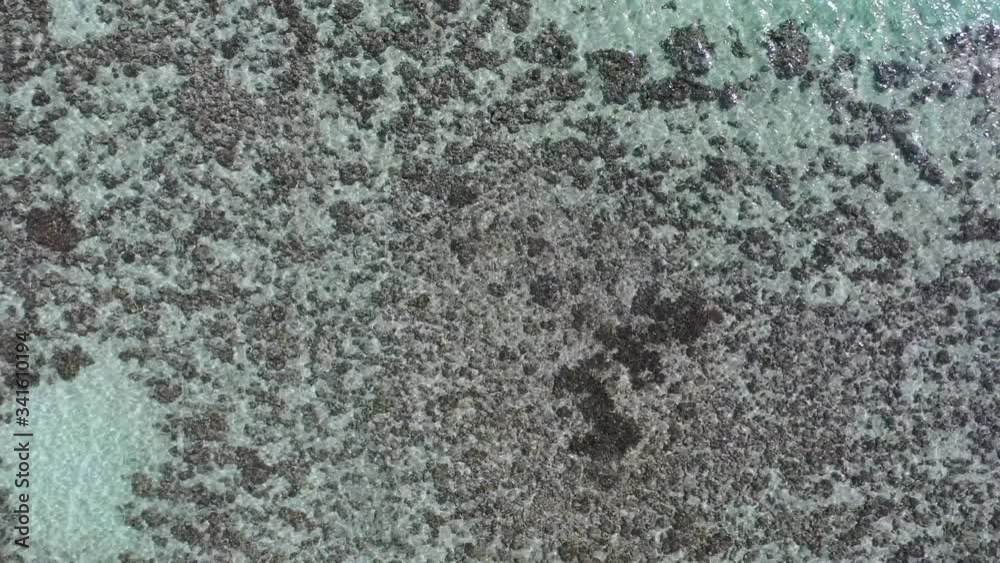 Aerial drone shot of crystal clear water and corals in the Red Sea, Egypt Aerial drone shot of crystal clear water and corals in the Red Sea, Egypt