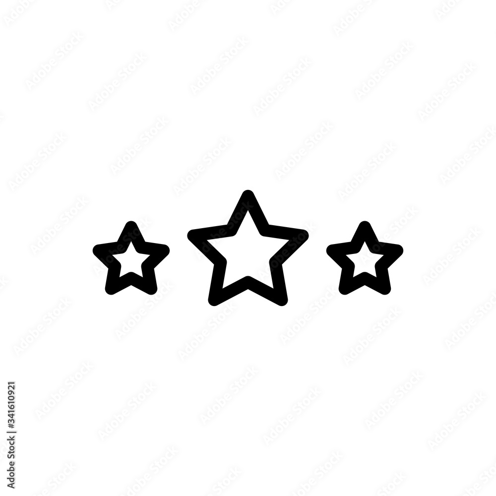star icon vector symbol template design trendy