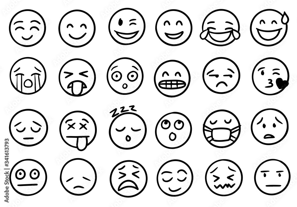 Premium Vector  Collection of black and white hand gesture emojis