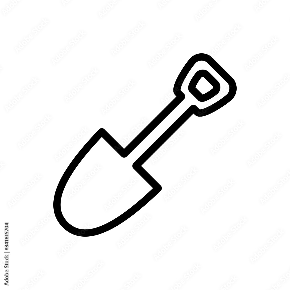 shovel icon vector symbol template design trendy shovel icon vector symbol template design trendy