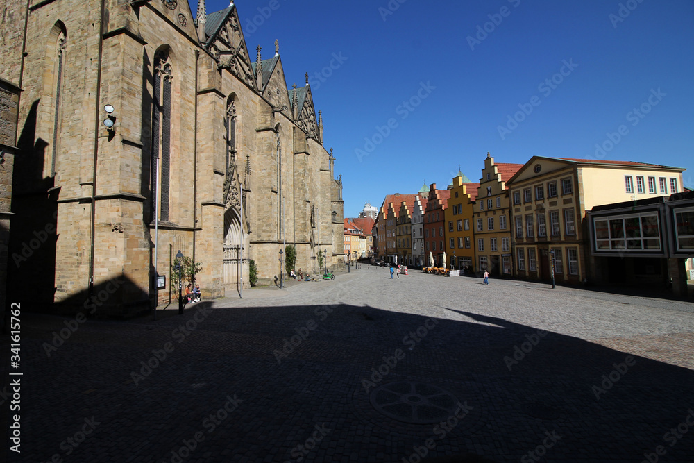 Der Rathausplatz in Osnabrück