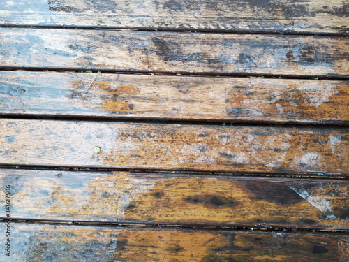 rain water on old wood louver texture 2