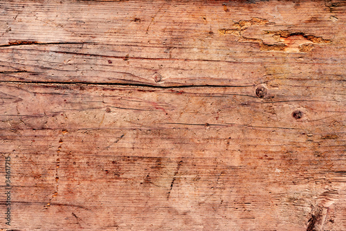 Wooden texture with scratches and cracks. It can be used as a background