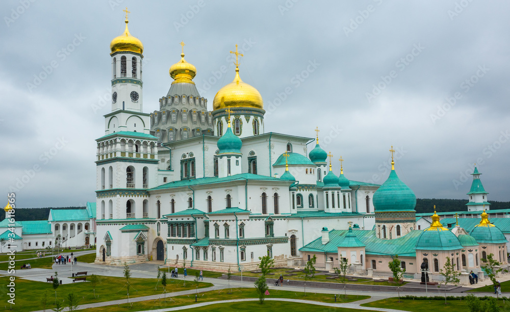 Ensemble of the resurrection new Jerusalem monastery in the Istrinsky district of the Moscow region.