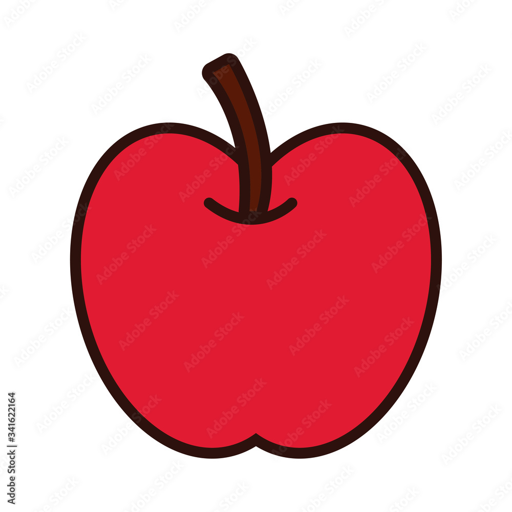 apple fresh fruit line and fill style apple fresh fruit line and fill style