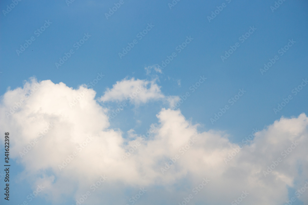 Bright blue sky with white clouds for background or wallpapers Bright blue sky with white clouds for background or wallpapers