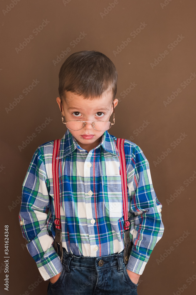 Portrait of smart stylish little boy Portrait of smart stylish little boy