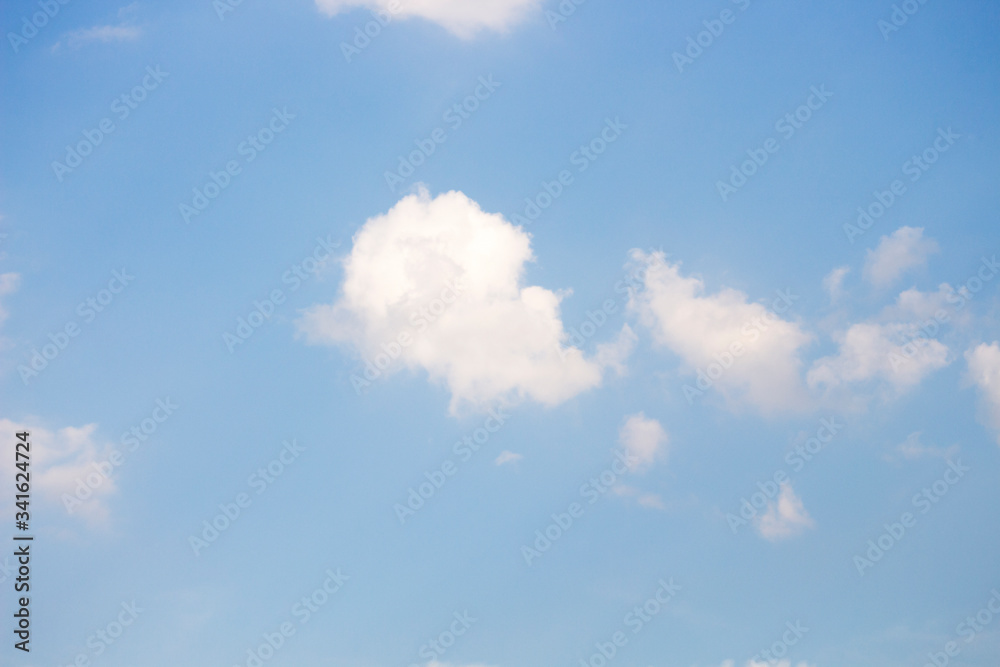 Bright blue sky with white clouds for background or wallpapers Bright blue sky with white clouds for background or wallpapers