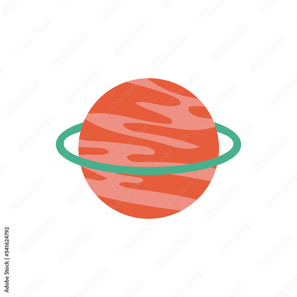 saturn planet flat style saturn planet flat style