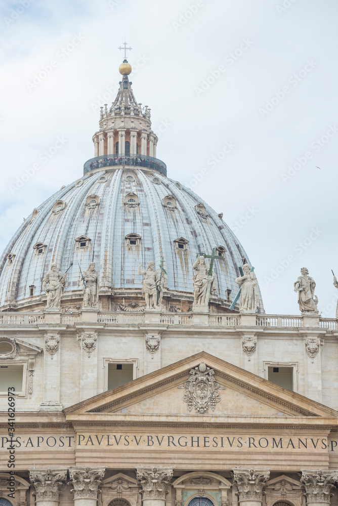Rome / Italy 10.02.2015.The papal basilica of Saint Peter in the Vatican