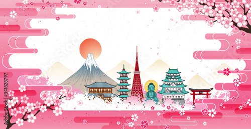 Traveling to Japan banner design