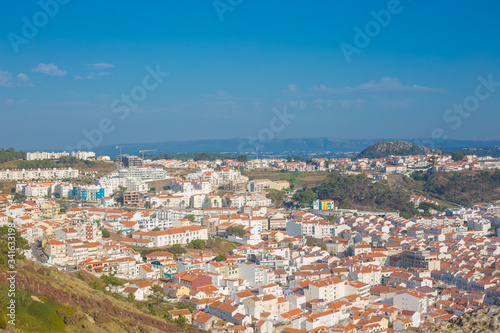 beautiful seaside resort of Nazare in Portugal