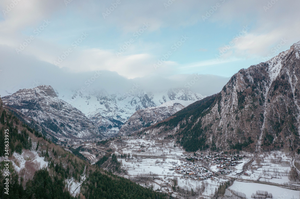 The Basin Pre-Saint-Didier in Aosta Valley