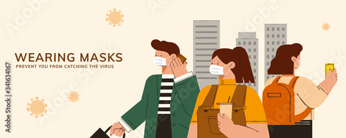Wearing masks to avoid COVID-19