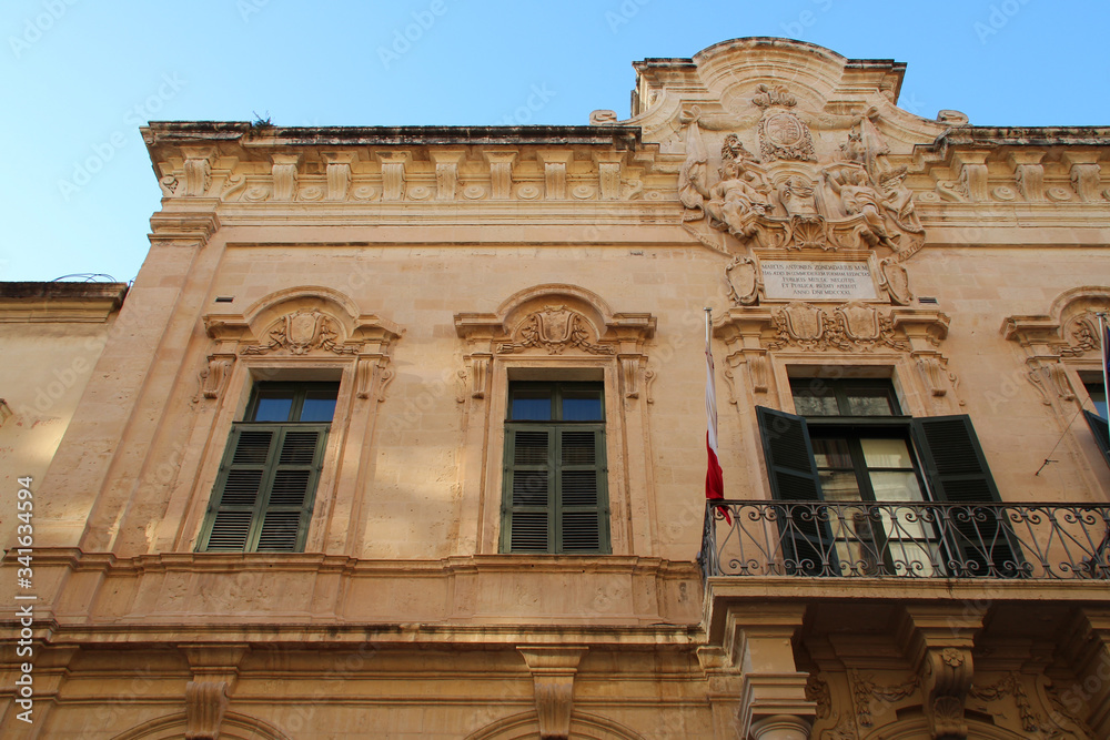 baroque palace in valletta (malta)
