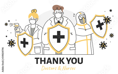 Thank you note for medical workers