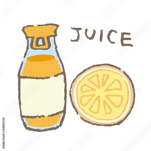 orange juice bottle