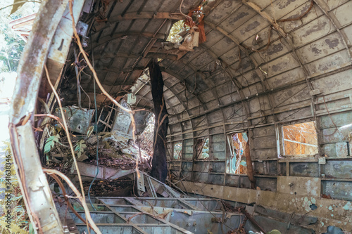 Fotografie Plane crash in Australian jungle