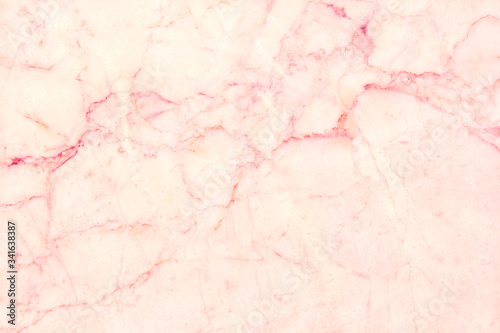 Rose gold marble floor texture background with high resolution, counter top view of natural tiles stone in seamless glitter pattern and luxurious.