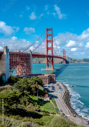 Golden Gate Bridge on a clear summer day