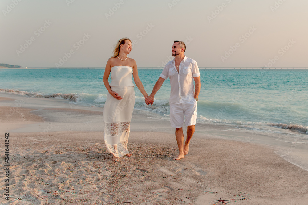 couple on the beach couple on the beach