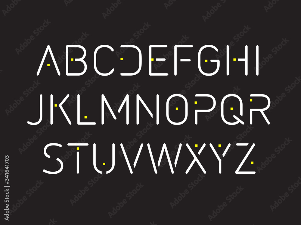 Thin font. Futuristic font. Cosmic Font. Vector alphabet set. Elegant light font. Minimal. Latin alphabet letters - stock vector
Thin font. Futuristic font. Cosmic Font. Vector alphabet set. Elegant light font. Minimal. Latin alphabet letters - stock vector