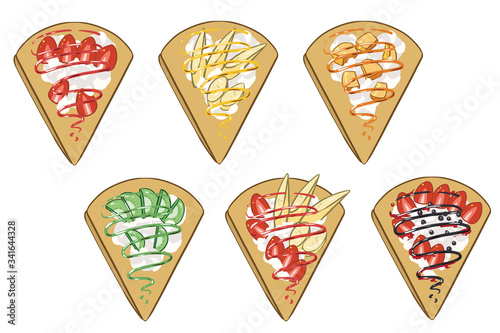 クレープ(フルーツソース)